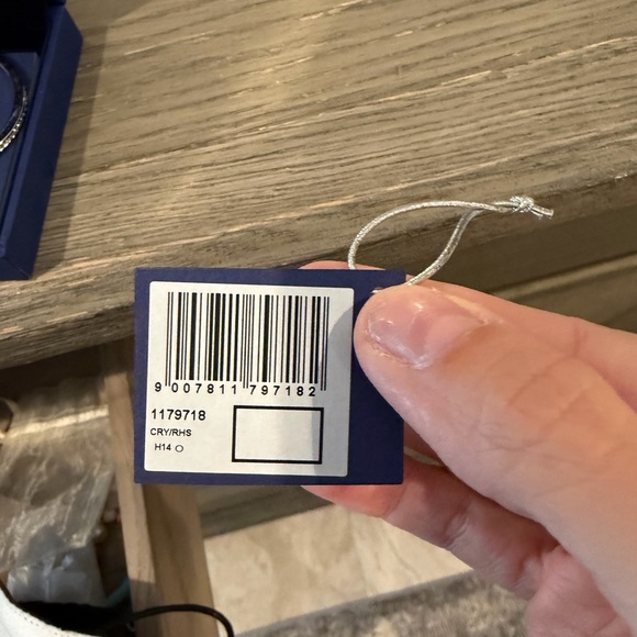 Swarovski Silver Crystal Hoop Earrings - Picture 5 of 5